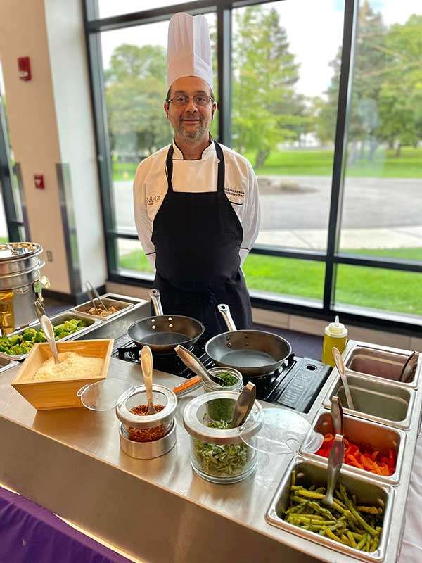 food service manager - hospitality management by general manager & executive chef in dining room