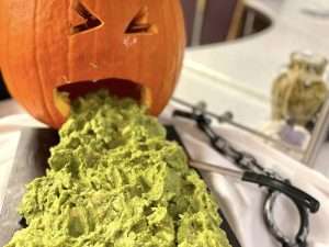 Puking Pumpkin with Guacamole