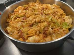 Fried Cabbage With Bacon, Metz Culinary